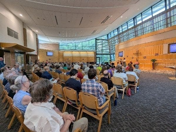 On July 17, Herndon-Reston Indivisible hosted a "Good Trouble Voting Rights Town Hall" at at United Christian Parish brought together elected officials, civil rights advocates and community members to discuss challenges facing voting rights.