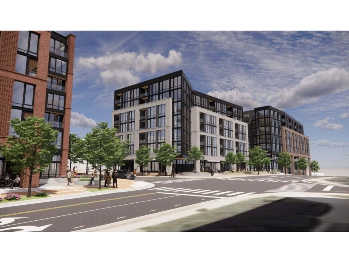 A rezoning application proposes 115 homes, retail and office space at Elm Street and Beverly Road in downtown McLean.