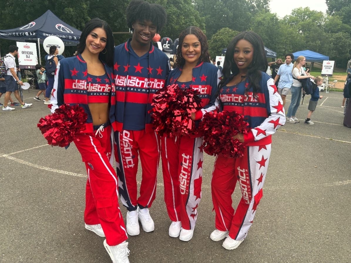 The Wizards Dancers participated in Friday's back to school celebration at Claremont Elementary in Arlington.