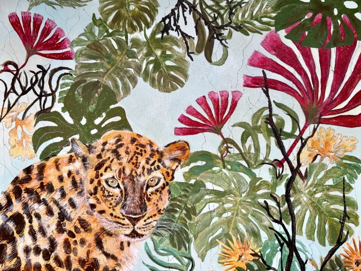 "Leopard in the Garden"