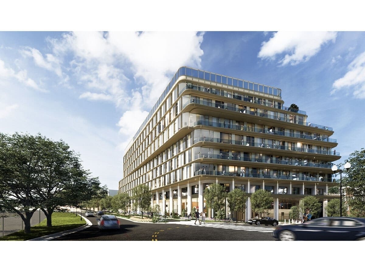 The 1.31-acre property is in Arlington's North Highlands neighborhood between Langston Boulevard and Interstate 66, near North Oak Street and the Martha Custis Trail.