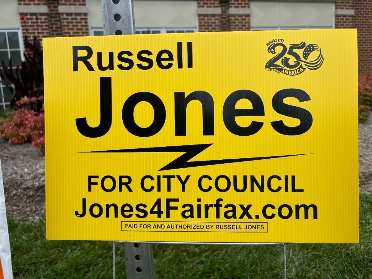 Fairfax City Council candidate Russell Jones reported no contributions through Aug. 31 and had $89.50 in his campaign account.