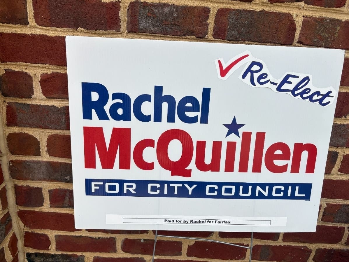 Rachel McQuillen raised $4,640.45 in 2026 and reported $2,448.71 on hand in her Fairfax City Council campaign.