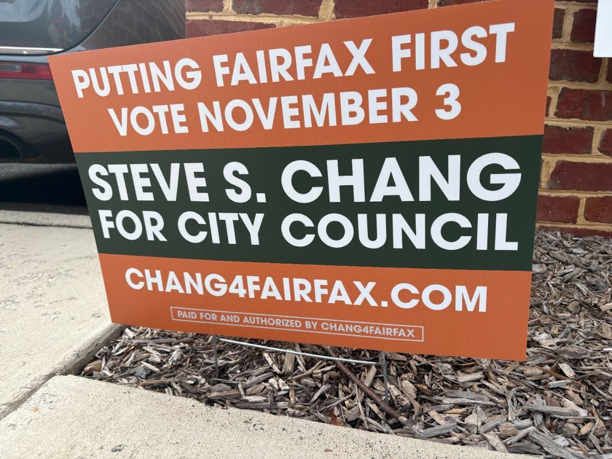Fairfax City Council candidate Steve Chang raised $23,180 through Aug. 31 and reported $17,304.82 in cash on hand.