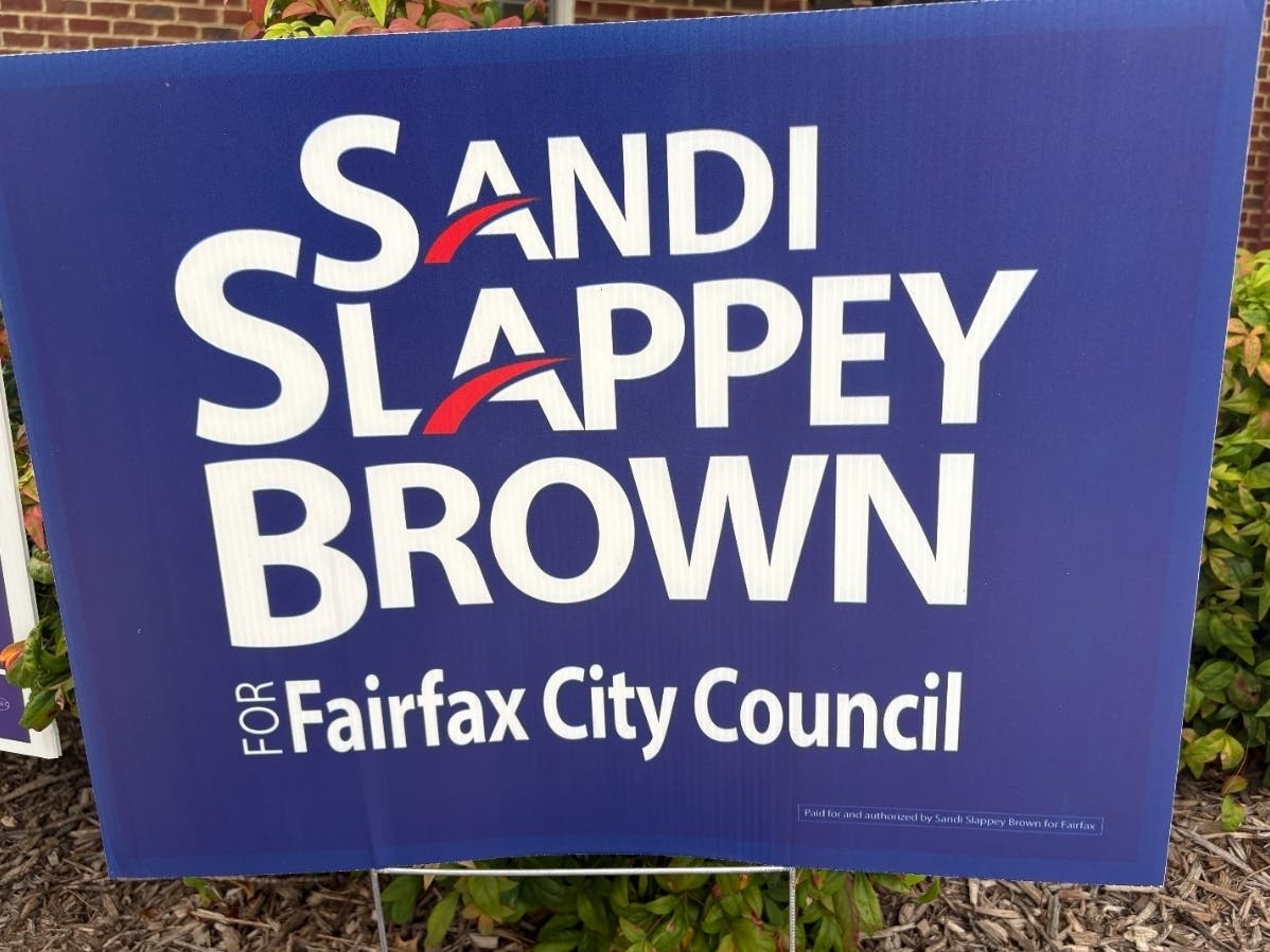 Fairfax City Council candidate Sandra Slappey Brown raised $8,173 through Aug. 31 and reported $4,142.56 on hand.