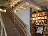 A 350-foot location of Little City Books in Hoboken, behind Bwe Coffee on Fifteenth Street. Stairs lead to a mezzanine with tables to work or read.