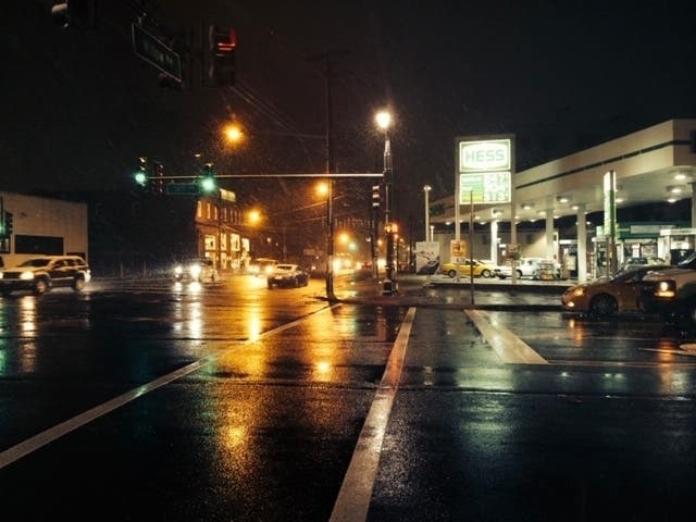The northern end of Willow Avenue in Hoboken, at 14th Street, midway between where Zackhary Simmons was hit by a car and the Lincoln Tunnel entrance further north.