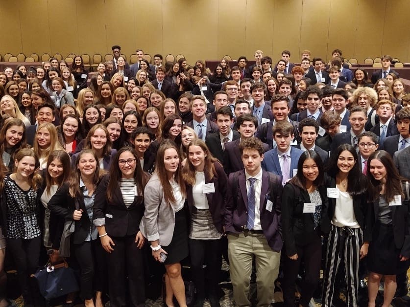 Westfield High School’s Model United Nations Club won the Outstanding Delegation Award for excelling in all parts of the annual conference held in Hershey, PA on Jan. 3 through Jan. 5, 2019.