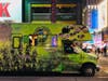 A hemp products truck in Times Square, New York. Different types of marijuana related products are legal in different states, but recreational pot use hasn't been legalized in New York or New Jersey just yet.