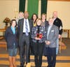 Stephanie Buonarota of Habitat, Rev. Denison Harrield Jr., Blair Schleicher Bravo, CEO of Morris Habitat, Kenneth Sauter, board president; Catie Detri of Habitat, Annette Dwyer of Shaping Summit Together, Mayor Nora Radest, Christopher Palazzi of Habitat
