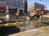 Trader Joe's and other businesses were still open in Hoboken despite a massive water main break at the city's northern entrance