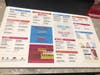 The menu at the Hoboken location of Curry Up.