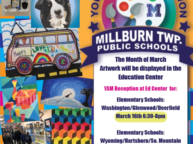 Three programs will be held in March to highlight the artwork of Millburn students.