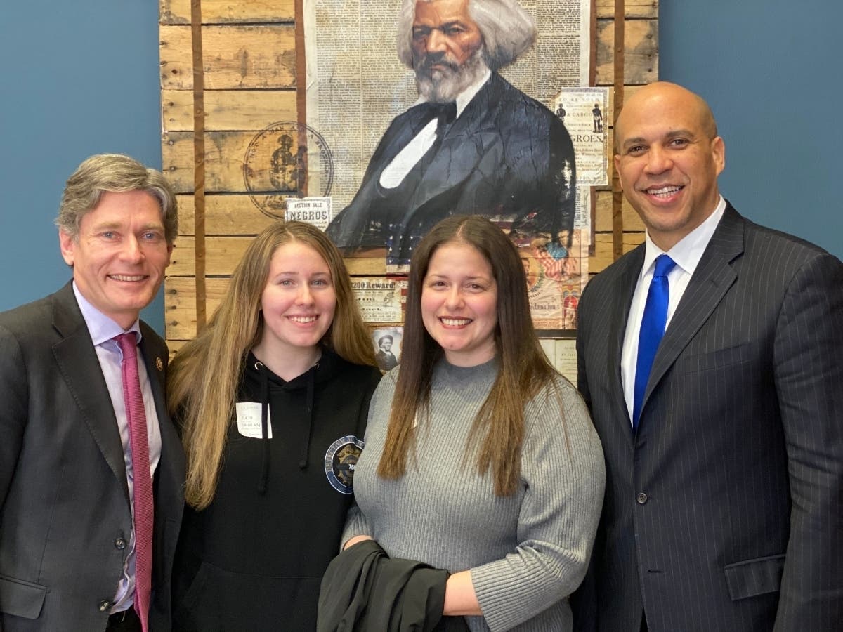 Hailey Seals of Cranford attended the State of the Union and toured Washington, D.C. on Feb. 4.