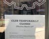 A sign on Planet Fitness in Hoboken, NJ on Saturday. The city ordered all gyms, health clubs, and cinemas closed, a day after closing day cares and playgrounds to reduce the coronavirus spread and push for social distancing.