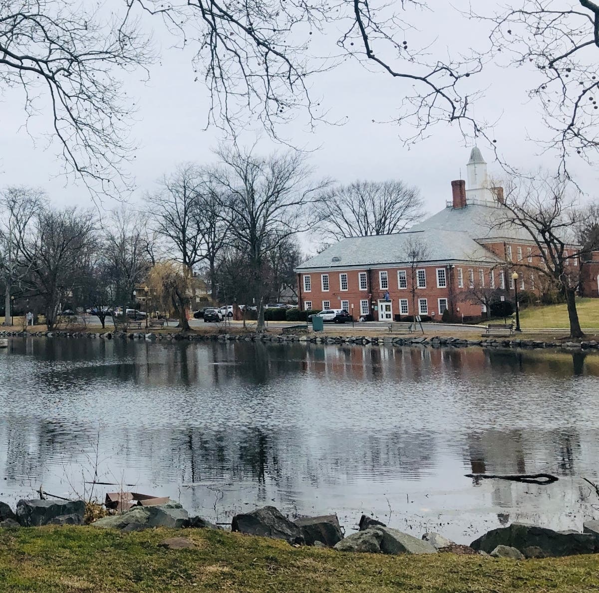 A 38-year-old dad in Westfield, New Jersey, says it took days for him to get a new coronavirus test. He tested positive even tough he didn't have alll the symptoms. Pictured: Westfield Town Hall.