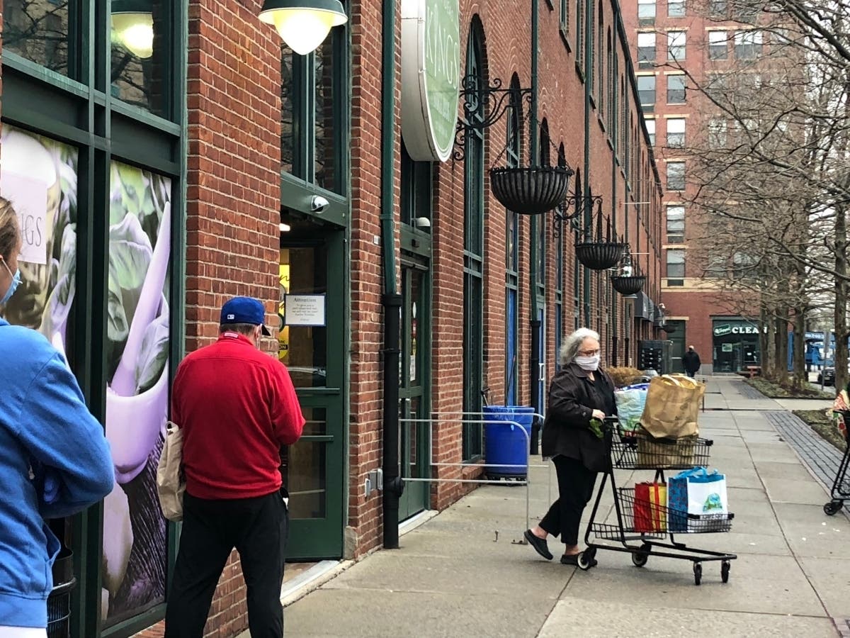 Customers and staff of essential businesses must now wear masks, Gov. Phil Murphy announced on Wednesday. Mayor Bhalla of Hoboken had announced the same rule Saturday.