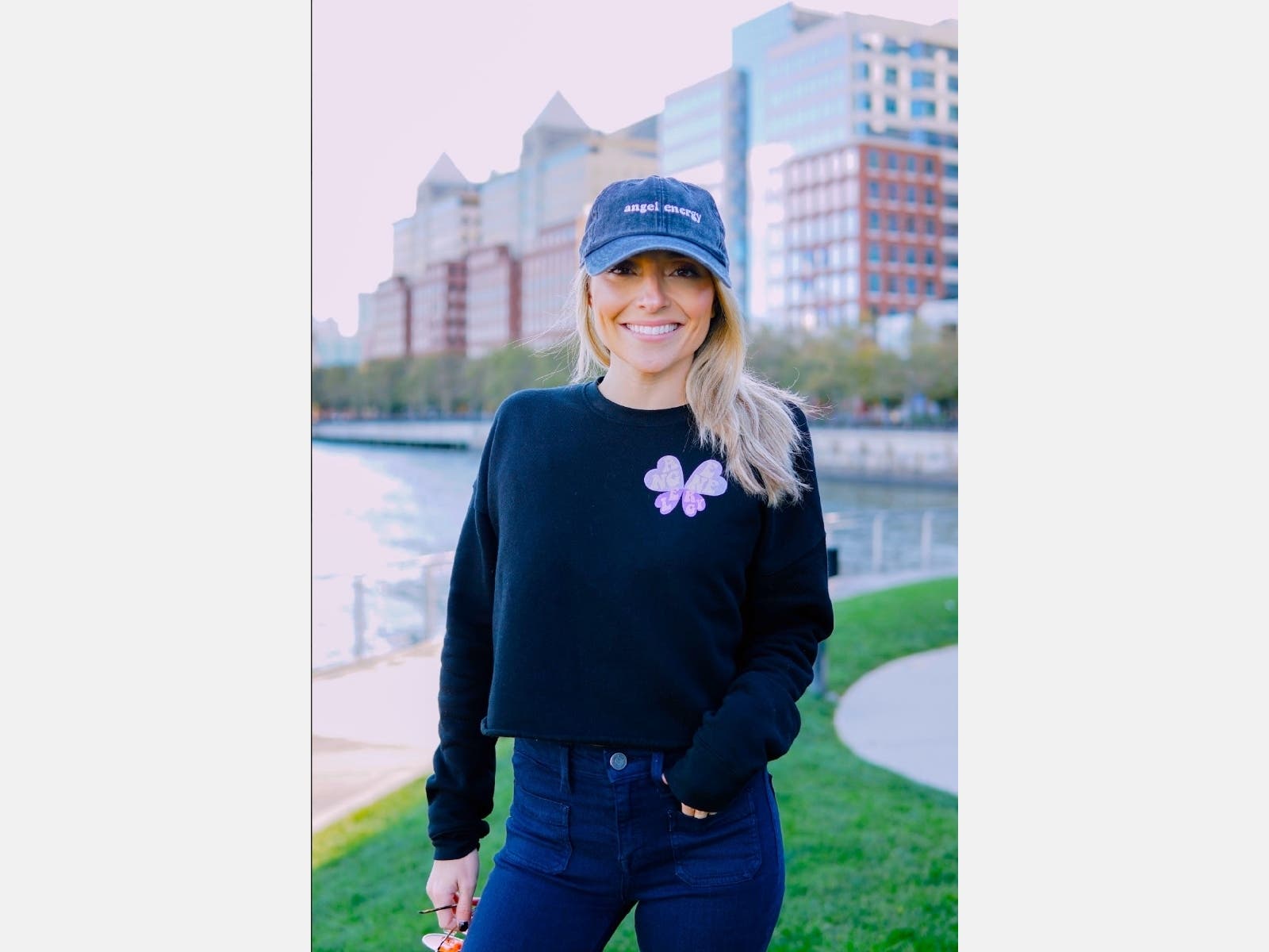 Sarah Ripoli in Hoboken. When she was 6, she lost her mother to domestic violence.