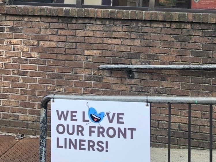 Supportive signs in New Jersey.