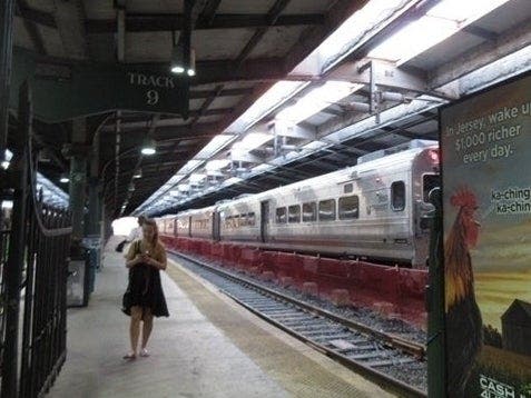 NJ Transit has suffered a massive loss of ridership. PIctured: The Hoboken train terminal.