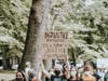 A peaceful protest was held Tuesday in Nomahegan Park in Cranford.