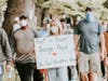 A peaceful protest was held Tuesday in Nomahegan Park in Cranford.