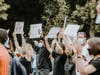 A peaceful protest was held Tuesday in Nomahegan Park in Cranford.