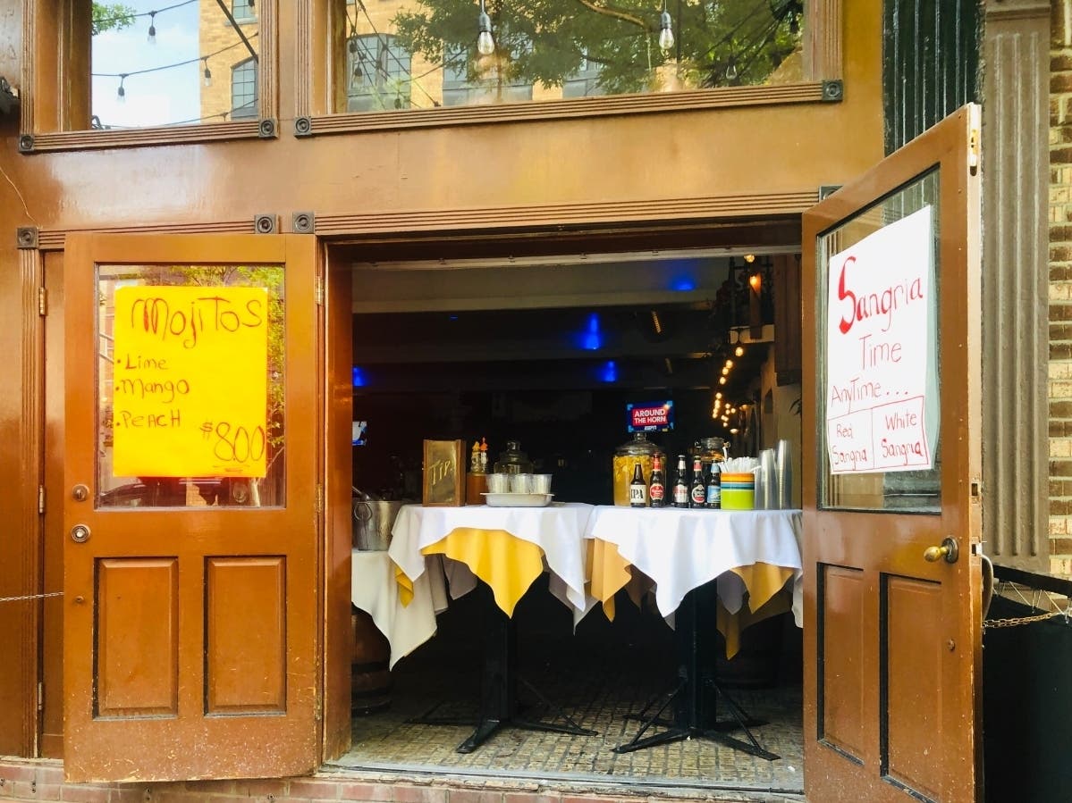 Restaurants are currently allowed to offer takeout cocktails, but starting Monday, they can also provide outdoor dining service, with restrictions. If your restaurant will do so, email us at Patch.