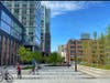 Someday, the new 1-acre plaza on Hoboken's west side can host markets and festivals.