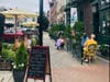 Outdoor dining at the Elysian Cafe on Hoboken's Washington Street. More initiatives to help local businesses are in the works, like the restricting of First Street this weekend for pedestrians and shoppers.