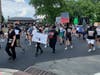 Protestors held a march in Summit for racial justice over the weekend.