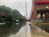 Outside ShopRite in Hoboken during Tropical Storm Fay, July 10. Mayor Ravi Bhalla said that this week's storm was more intense..