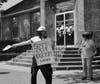 A small rally was held Tuesday at the Cranford post office