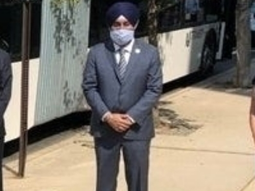 Hoboken Mayor Ravi Bhalla, at a recent press conference.
