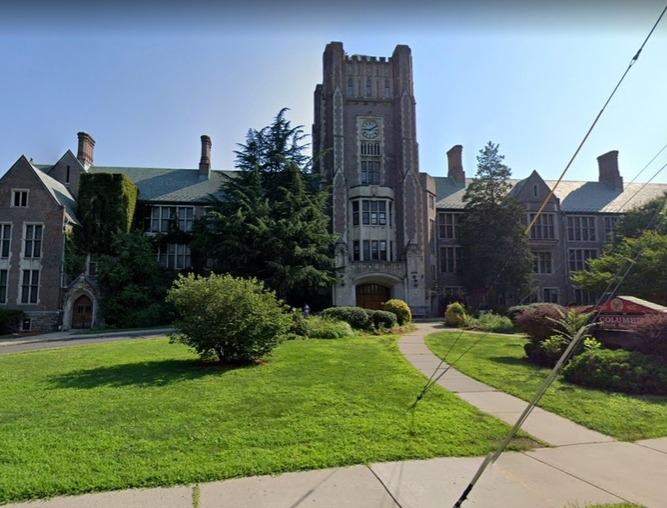 Columbia High School in Maplewood, NJ. Due to ventilation issues, students can't return until January, the superintendent said.