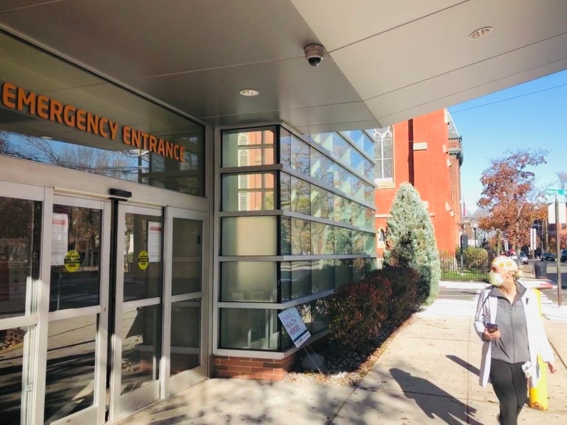 A woman gave birth at Hoboken University Medical Center (pictured) in July and ended up in a coma. The hospital has declined to comment.