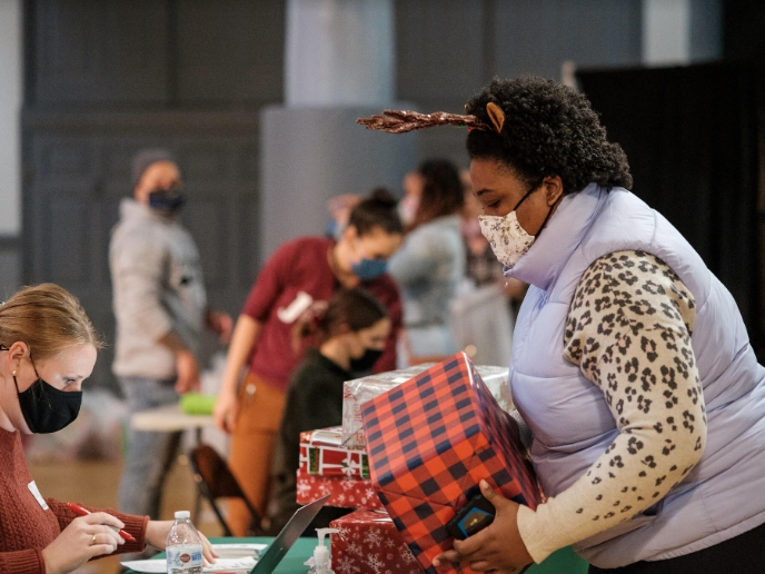 The Grace Church Christmas exchange.