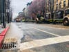 Police said to avoid driving in the area of Twelfth and Hudson streets after a water main break was reported around 8 a.m. Saturday. Kings Supermarket, Starbucks and Hudson Coffee were still open and serving.