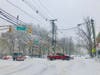 Frank Sinatra Drive and Elysian Park in Hoboken, Monday afternoon.