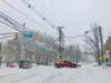 Snowplows in Hoboken, New Jersey on Monday afternoon.