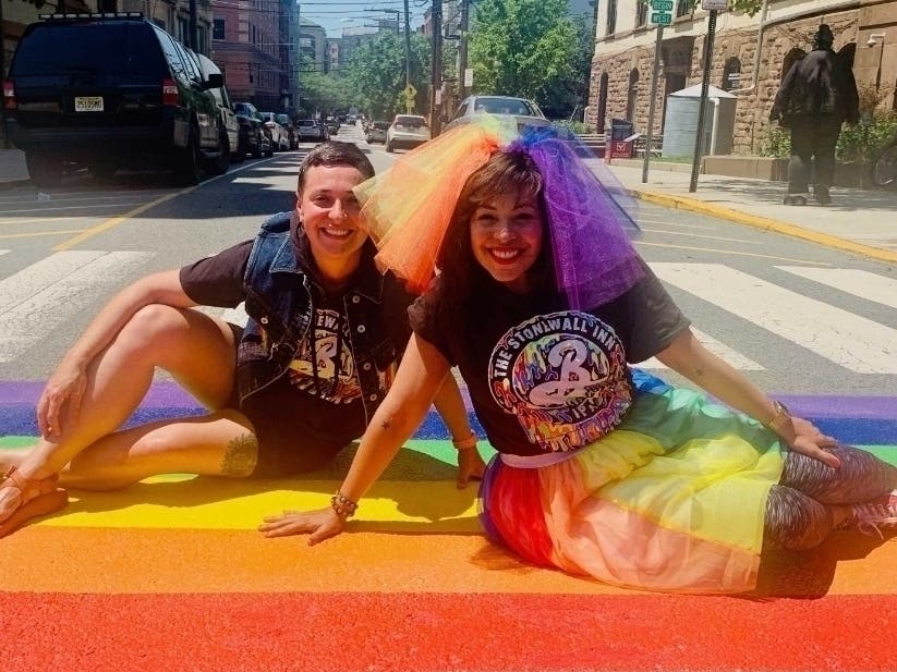 Hoboken kicked off its Pride Month celebrations by raising a flag, repainting rainbow crosswalks, and overseeing renewed vows between two women who met in the city by happenstance in 2009.