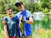 In the Cranford Father's Day Fishing Derby run by the Jaycees, there are prizes in various categories for dads and kids.