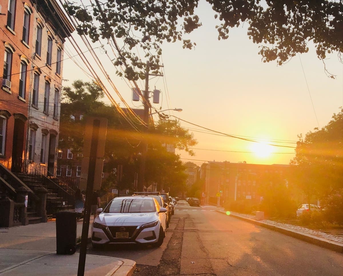 A similar "Manhattanhenge" phenomenon will happen in Manhattan next Monday and Tuesday.