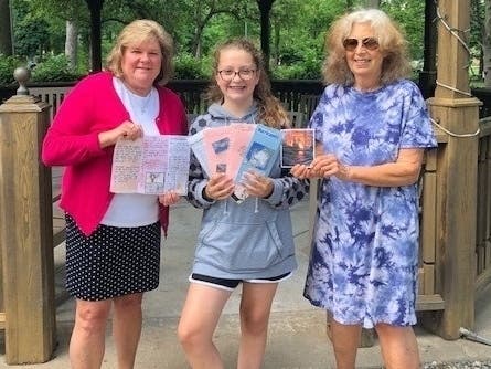 Pictured left to right are: Westfield Senior Citizens Housing Executive Director Liz Fennik, Madeline Cortes, and Westfield Senior Citizens Housing Activities Director Randi Kass.