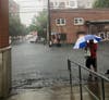 Last month, this was the scene in Hoboken during a flash flood right before Tropical Storm Elsa. On Saturday night, another storm led to flash floods before Hurricane Henri. See below.