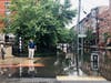 Near 700 First St., Hoboken, Monday after Tropical Storm Henri.