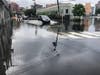 Paterson Avenue and First Street, Hoboken, Monday morning, following Tropical Storm Henri.