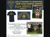 You can order a shirt with the winning design and help local needy families. Please order by Sept. 21.  Pictured: Detective Matthew Siessel of the Juvenile Bureau, Ella Seeto, Patrolman Ali Muhammad  of the Community Outreach Unit.