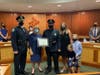 at the last Common Council meeting on Sept. 21, Police Officer Christopher Medina was promoted to sergeant and sworn in by Mayor Nora Radest.  
