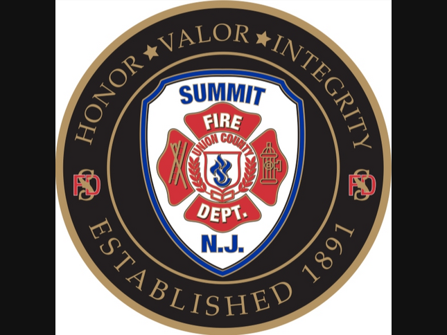As Summit firefighters were responding to a car crash, another car crashed through a roadblock and sideswiped their fire engine, the city said.
